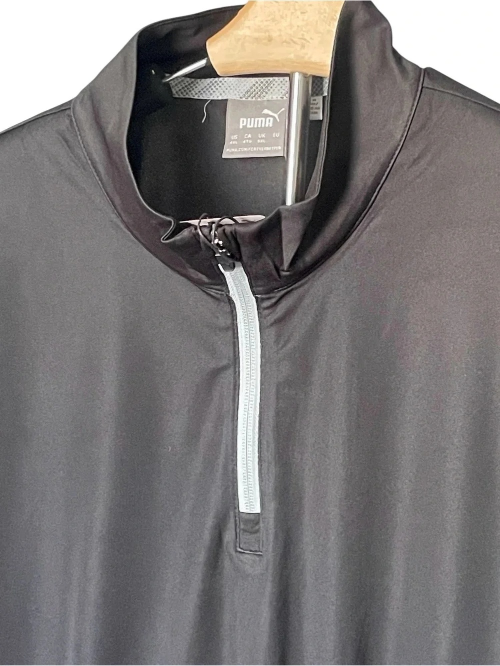PUMA Golf Men’s Icon 1/4 Zip Pullover Black 4XL NWT
